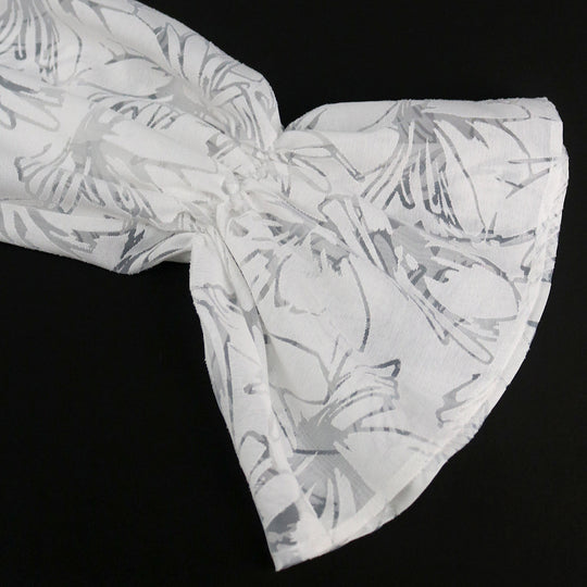 Damen Elegante Bluse mit voluminösen Ärmeln und floralem Muster EB