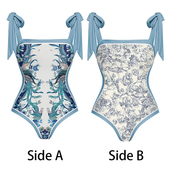 Damen Badeanzug und Maxirock Set EB 1782194667