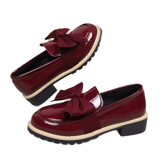 Damen Ballerina-Schuhe mit dekorativen Schleifen und rutschfester Sohle EB