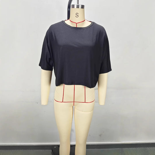 Damen Crop-Top mit weitem Schnitt EB