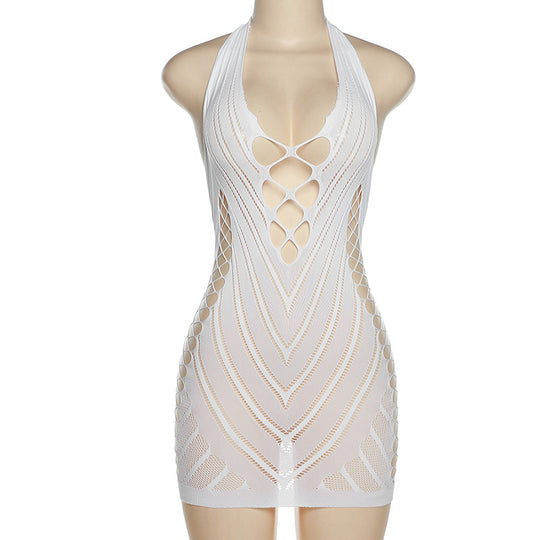 Damen Netzkleid mit verführerischen Ausschnitten EB