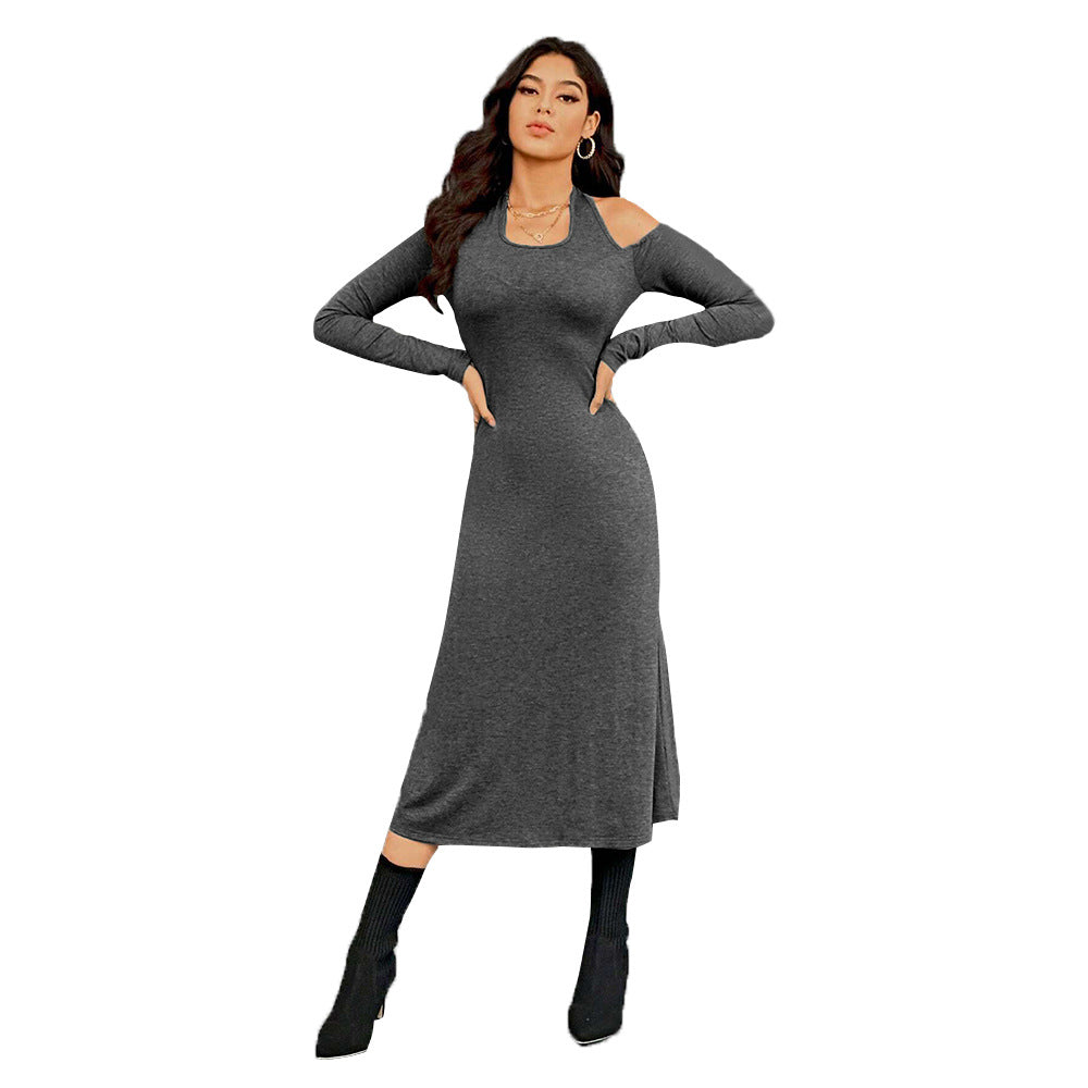 Damen figurbetontes Midikleid mit Neckholder, Cut-Out-Schultern und taillierter Jersey-Silhouette Eichborn Berlin