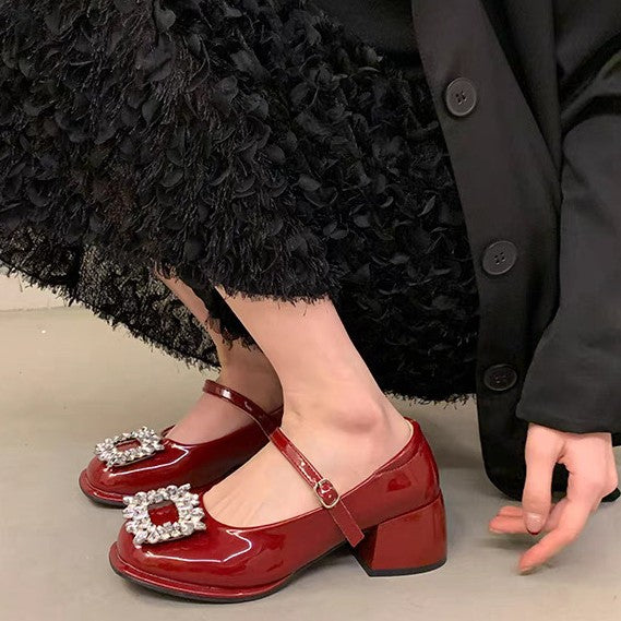 Damen Elegante Slingback-Pumps mit funkelndem Schmuckdetail EB