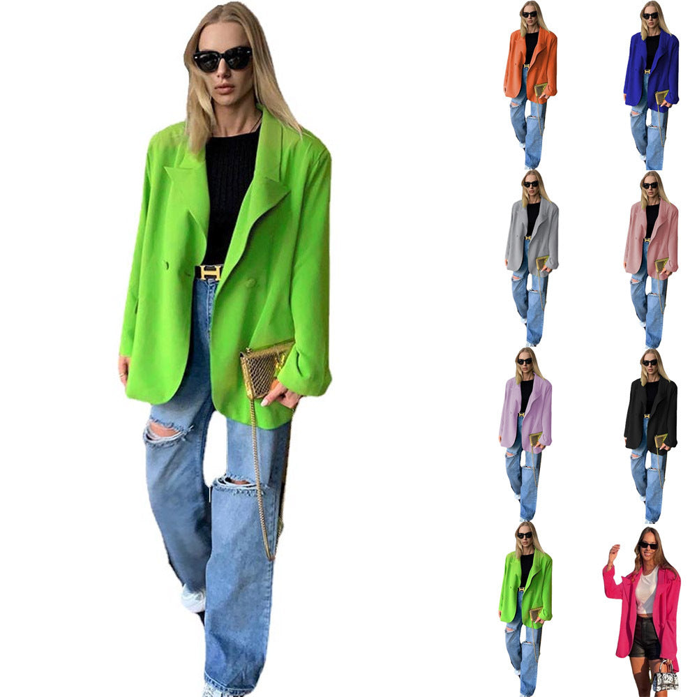 Damen lässiger Oversized-Blazer mit modernen Schnitt und eleganten Details EB