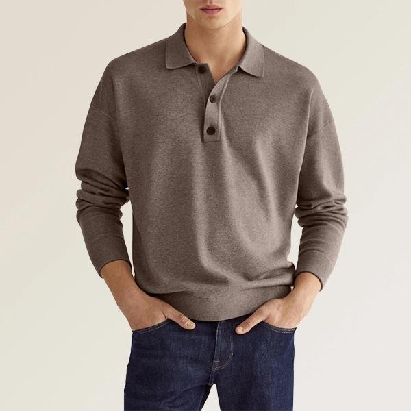 Herren Poloshirt aus weichem Material mit Knopfleiste EB