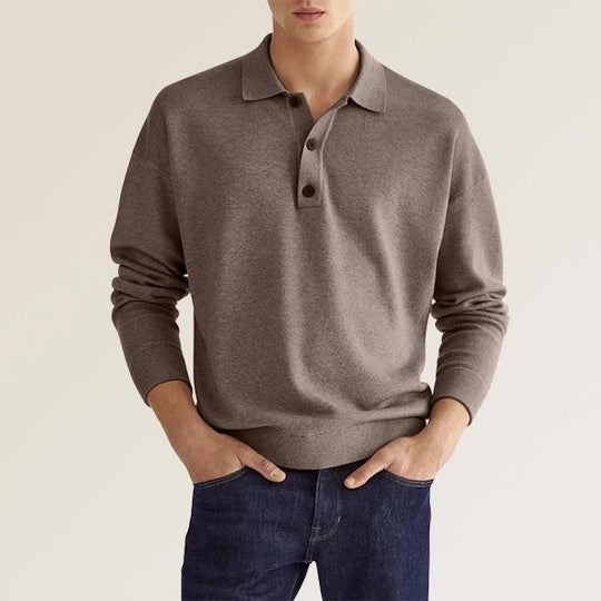 Herren Poloshirt aus weichem Material mit Knopfleiste EB