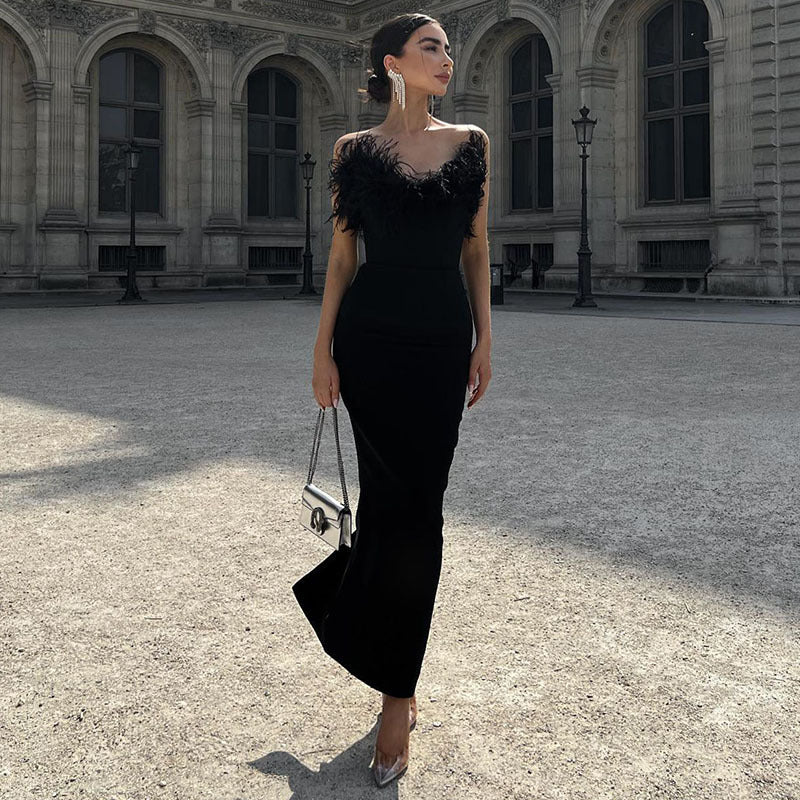 Damen Hochwertiges Sommerkleid mit feinem Spitzenbesatz EB