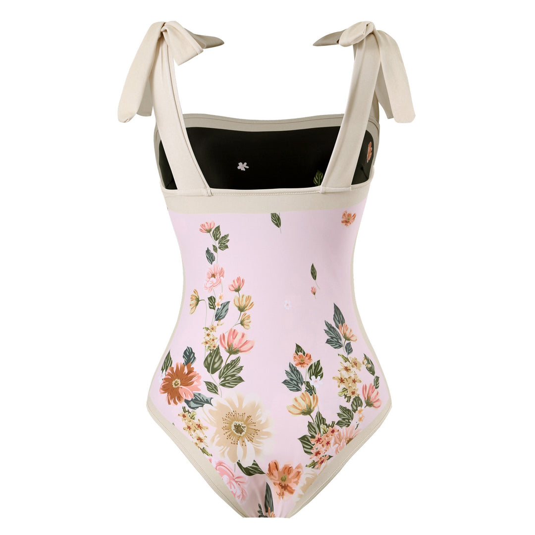 Damen Eleganter Schwimmanzug mit floralem Design EB