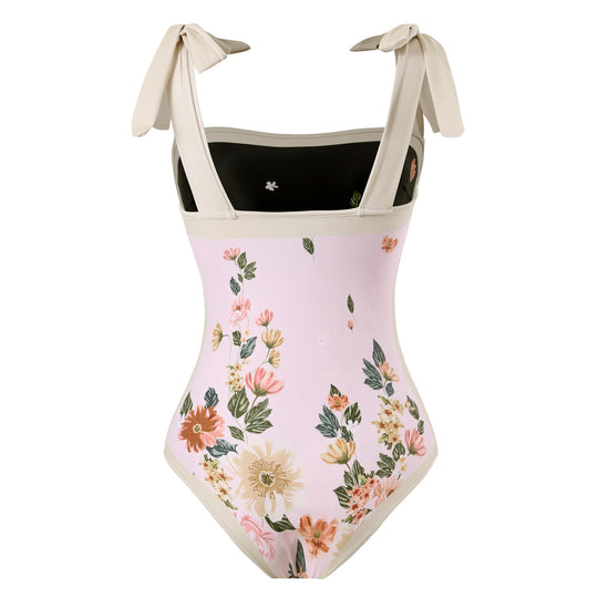 Damen Eleganter Schwimmanzug mit floralem Design EB