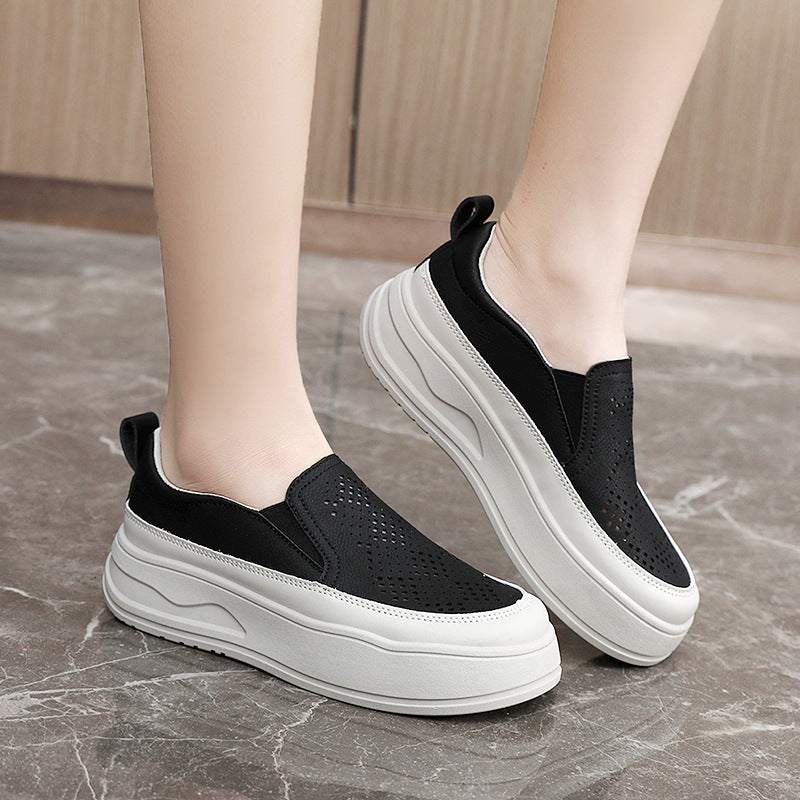 Damen Slip-On Sneakers mit atmungsaktivem Obermaterial und dämpfendem Fußbett EB