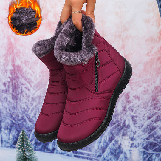 Damen Thermo-Winterstiefel mit kuscheligem Innenfutter und seitlichem Reißverschluss EB