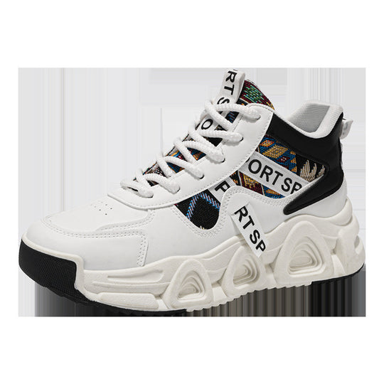 Damen Sportliche Freizeitsneaker mit ergonomischem Design und einzigartigem Textilmuster EB