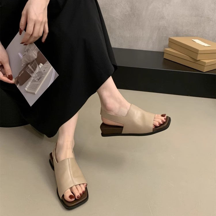 Damen elegante und bequeme Sandalen mit modischem Riemchen und ergonomischer Sohle EB