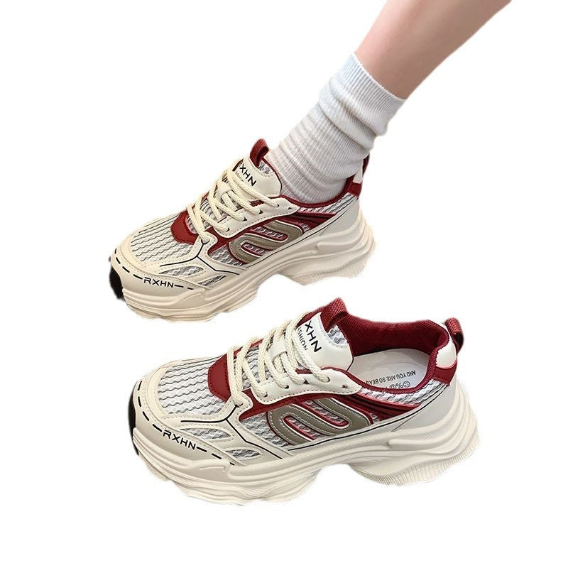 Damen Sportliche Komfort-Sneaker mit atmungsaktivem Mesh und dämpfender Sohle EB