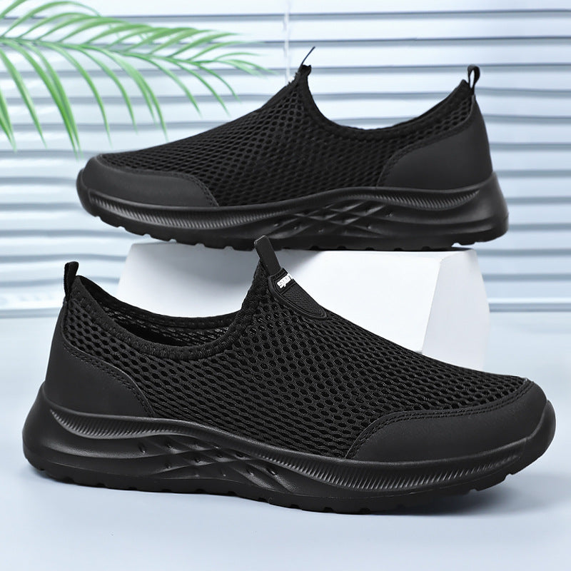 Damen Atmungsaktive Slip-On Sneakers mit elastischer Sohle EB