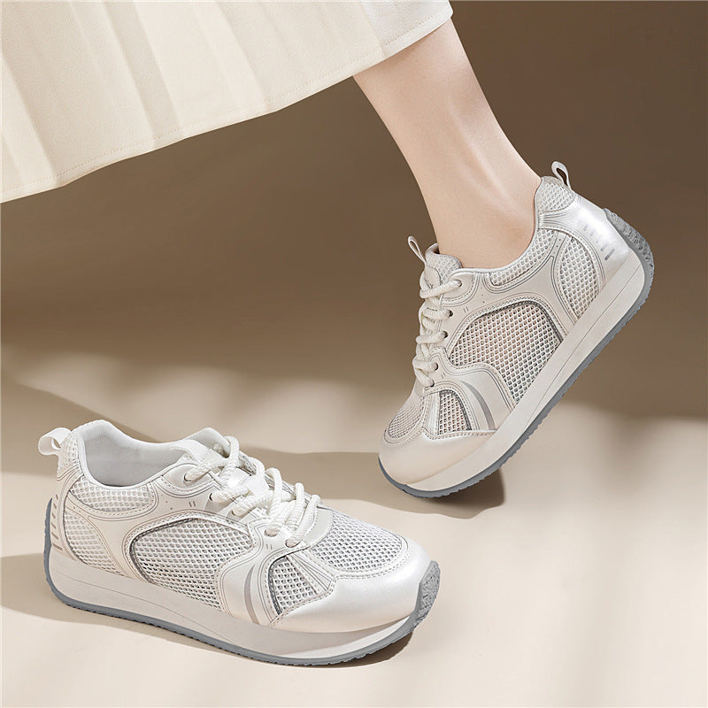 Damen Atmungsaktive Freizeitsneaker mit stoßdämpfender Sohle EB