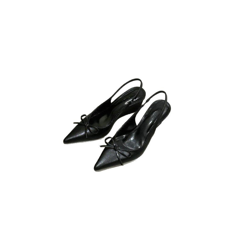 Damen elegante Wedgesandalen mit Schleifenverzierung EB