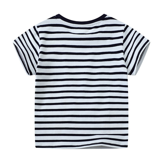 Kinder T-Shirt mit lebendigen Tierapplikationen EB