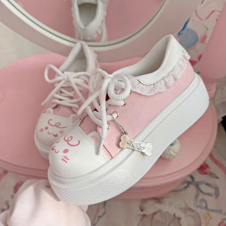 Damen Sneakers mit verspieltem Tiermotiv und bequemer Sohle EB