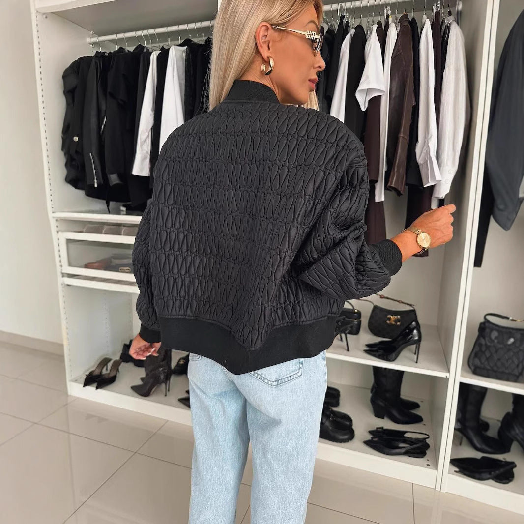 Damen Steppjacke mit komfortabler Passform und elastischen Bündchen EB