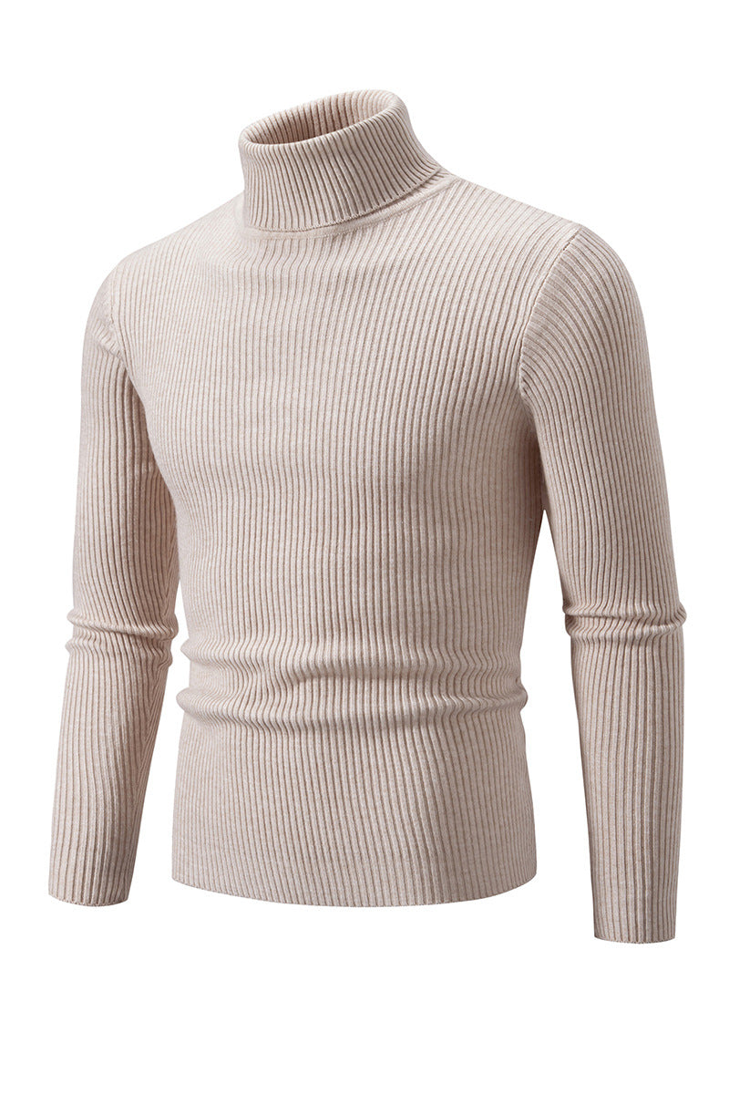 Herren Rollkragenpullover aus hochwertiger Rippenstrickqualität EB