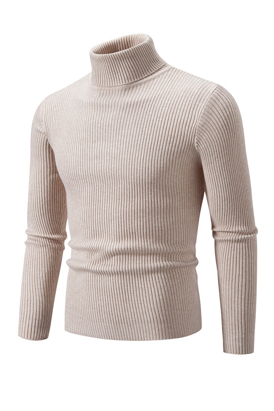 Herren Rollkragenpullover aus hochwertiger Rippenstrickqualität EB