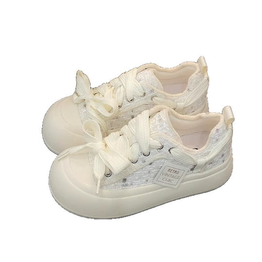 Damen Retro-Inspirierte Sneakers mit atmungsaktivem Obermaterial und modischem Design EB