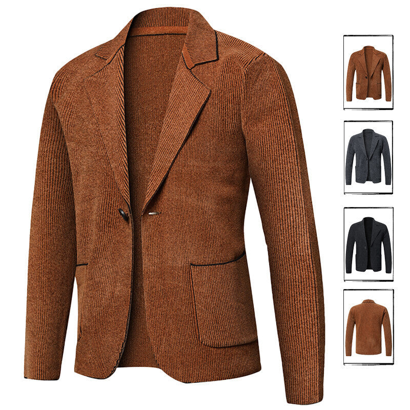 Herren elegante Blazerjacke mit zeitlosem Design und praktischen Taschen EB