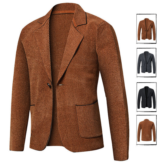Herren elegante Blazerjacke mit zeitlosem Design und praktischen Taschen EB