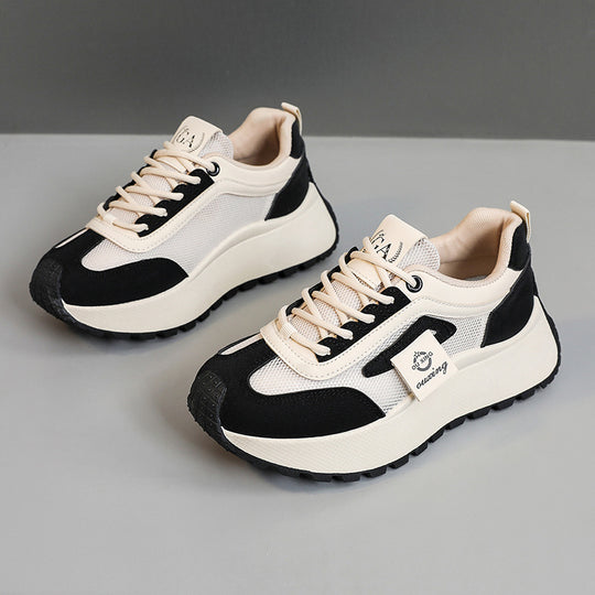 Damen Sportliche Komfort-Sneaker mit atmungsaktivem Mesh-Obermaterial und dämpfender Sohle EB