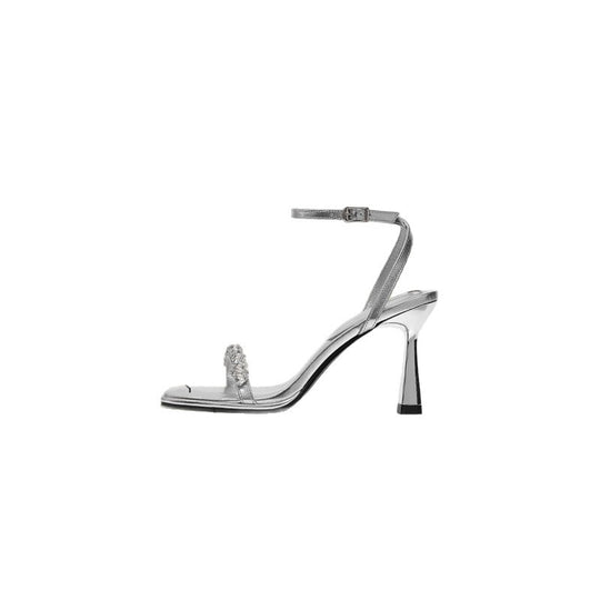 Damen High Heel Sandalen mit funkelnder Strassverzierung EB