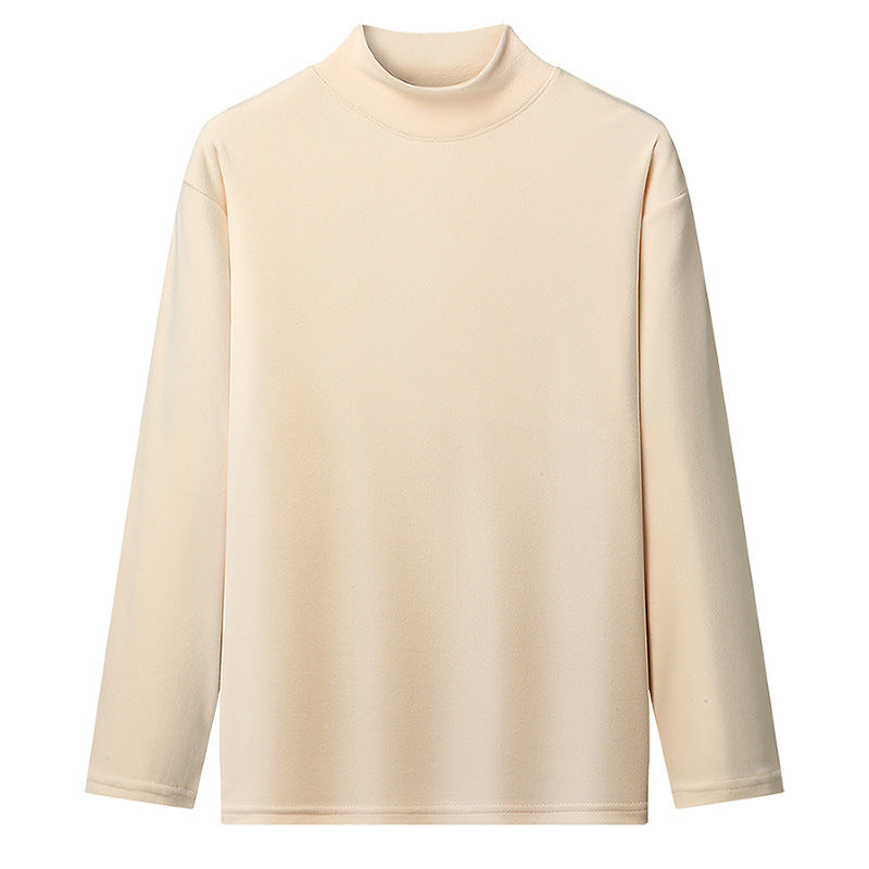 Damen Stehkragen Langarmshirt aus hochwertigem Material EB