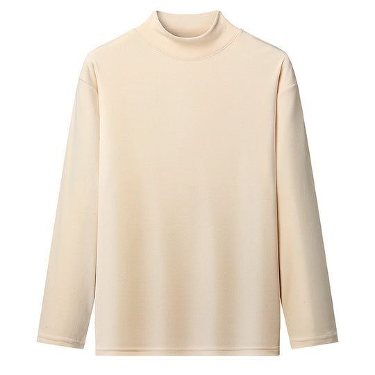 Damen Stehkragen Langarmshirt aus hochwertigem Material EB