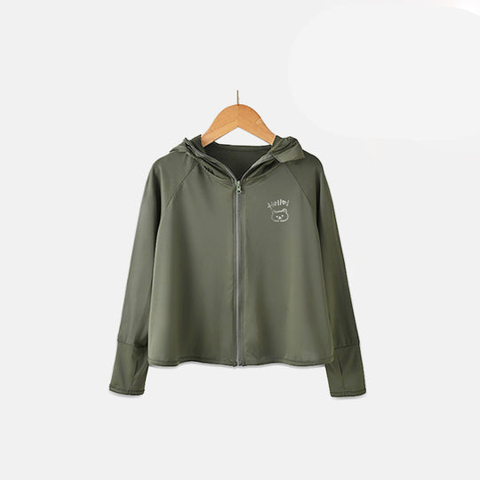 Damen atmungsaktive UV-Schutzjacke mit hohem Kragen EB