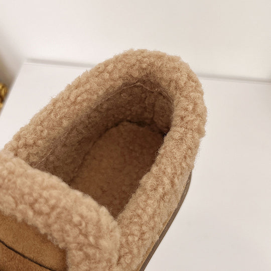 Damen warme und stilvolle Hausschuhe mit kuscheligem Innenfutter EB