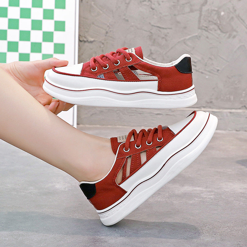Damen Sneakers mit atmungsaktiven Einsätzen und rutschfester Sohle EB