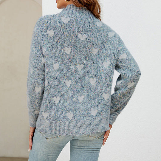 EB | Strickbluse mit Muster Wolle Warm und Modern