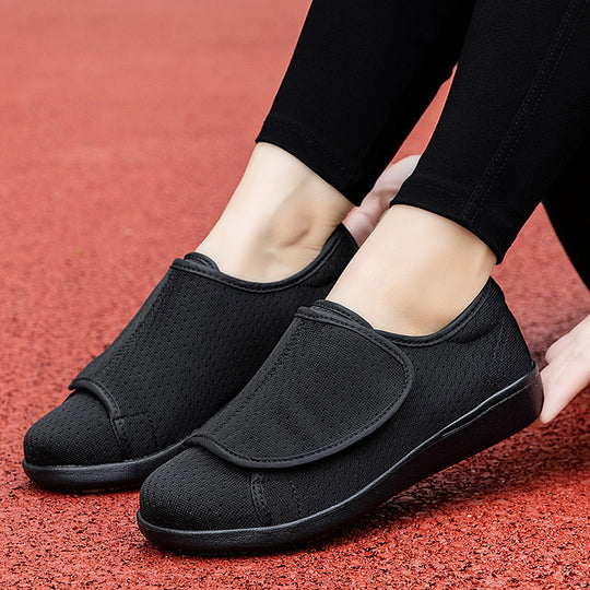 Herren nan orthopädischer Pantoffel mit verstellbarem Klettverschluss, atmungsaktivem Mesh und stoßdämpfender Schaumstoffsohle EB