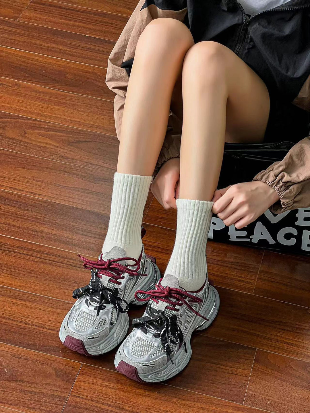 Damen Sportliche Lauf Sneakers mit atmungsaktiver Mesh-Oberfläche EB