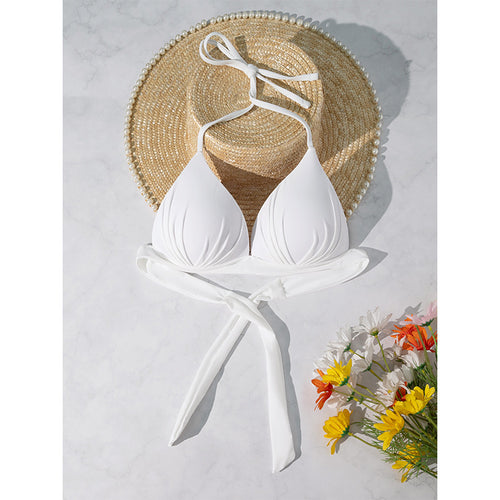 Damen Triangel-Bikini mit modischem Knoten-Design EB