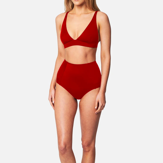 Damen Hochgeschnittener Bikini mit vorteilhaftem Schnitt EB