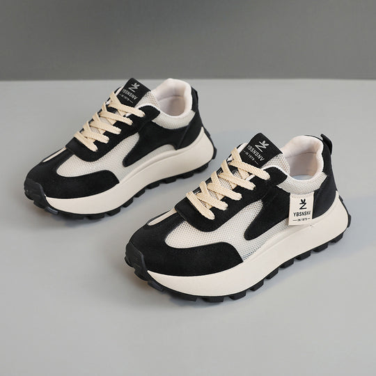 Damen Sportliche chunky Sneakers mit atmungsaktiver Mesh-Oberfläche und bequemer Dämpfung EB