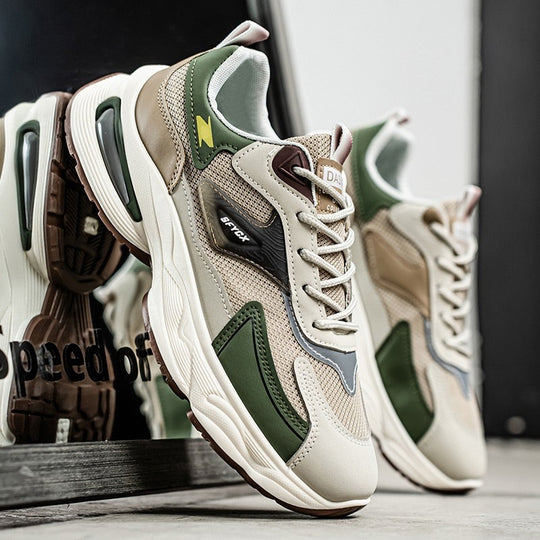Damen Sportliche Sneakers mit atmungsaktiver Mesh-Konstruktion und rutschfester Laufsohle EB