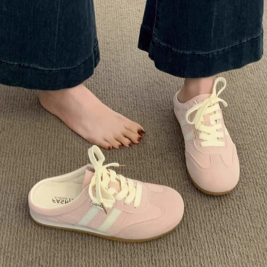 Damen Slip-On Sneakers mit leichtem Design und praktischer Schnürung EB