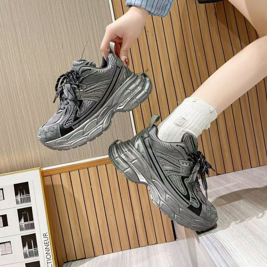 Damen Multifunktionale Sport Sneakers mit stoßdämpfender Sohle und atmungsaktivem Mesh-Obermaterial EB