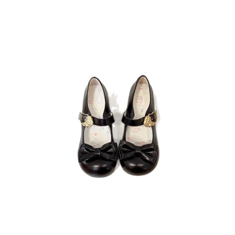 Damen elegante Mary Jane Ballerinas mit Schleifenverzierung EB