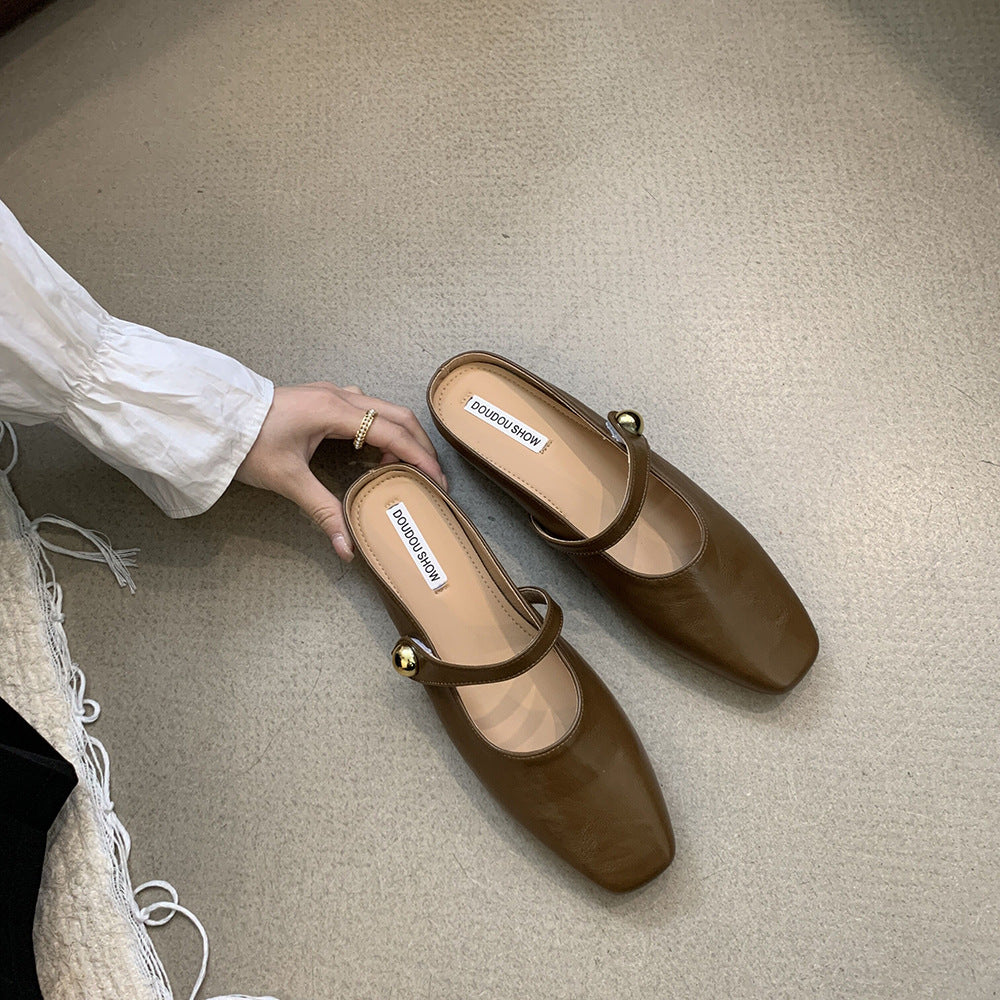 Damen elegante Mary Jane Schuhe mit modischem Riemchen EB