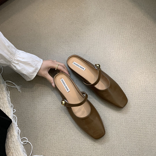 Damen elegante Mary Jane Schuhe mit modischem Riemchen EB