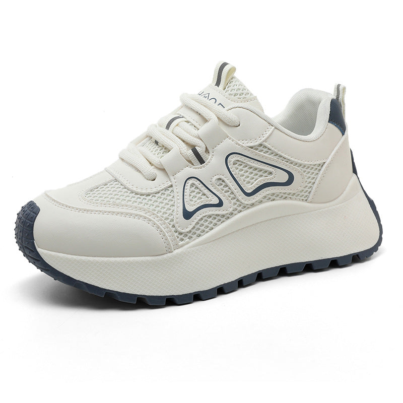 Damen sportliche Sneakers mit atmungsaktiver Mesh-Oberfläche und stoßdämpfender Sohle EB