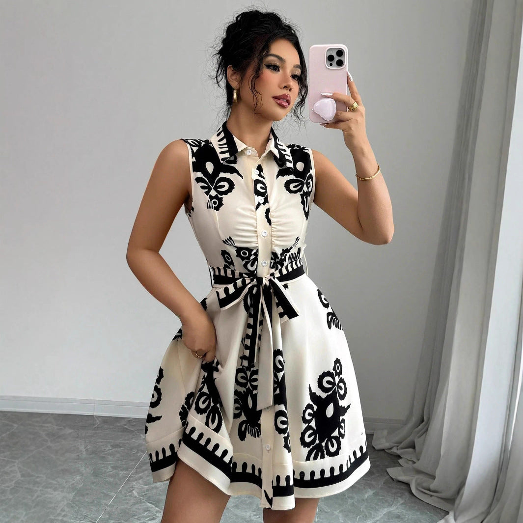 Damen Sommerkleid mit tailliertem Schnitt EB